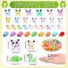 90 Pieces Mini Resin Animals,Luminous Tiny Resin Animals Mini Glow