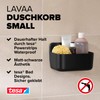 tesa Lavaa Shower Basket S, Matte Black - Shower Shelf