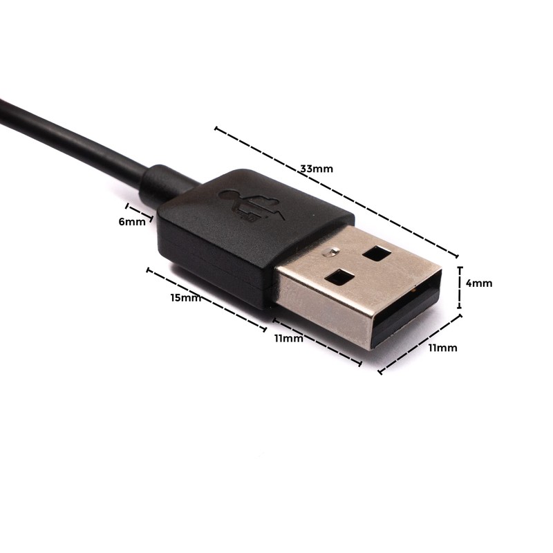 SYSTEM-S USB 2.0 Kabel 100 cm Ladekabel für Garmin Venu