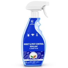 All Natural Bug Spray for Home - Non-Toxic Peppermint Oil Insect and Pest Control Kit - 8 oz Ready-to-Use Bug Spray - Indoor and Outdoor Protection- Ant Spray - Spider Repellent Indoor