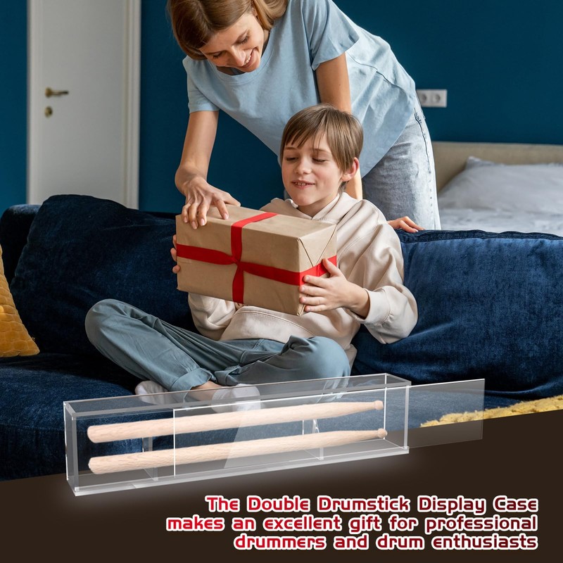 Silipull Drumstick Display Case 18 x 2 x 3.5'' Double