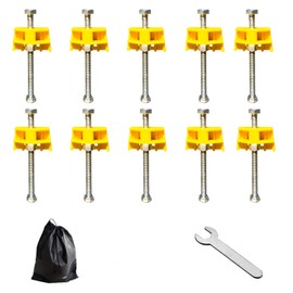 10 Packs Wall Tile Leveling Apparatuses Portable Tile Lifting Tool Adjustable Height Locator For Building Walls & Floors, Doors and Cabinet