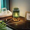 Auwieou Glass Table Lamps Mid Century Modern Globe Table lamp