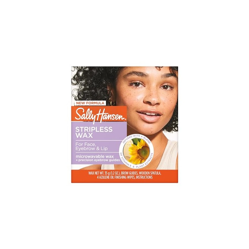 Sally Hansen Wax Kit Stripless Wax For Face, Eyebrow &