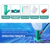 POOLWHALE Portable Pool Vacuum Jet Underwater Cleaner W/Brush,Bag,6 Section Pole