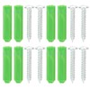 4Pcs Outdoor Waterproof Semicircle 6LED Solar Power Wall Lamp Black
