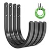 Garden Hose Holder Wall Mount - Aluminum Hose Hanger for