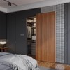 FINOSEN 34inch Concealed Sliding Barn Door Hardware with Soft Close