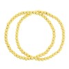 by you Stainless Steel Gold Silver Beaded Ball Bracelets for