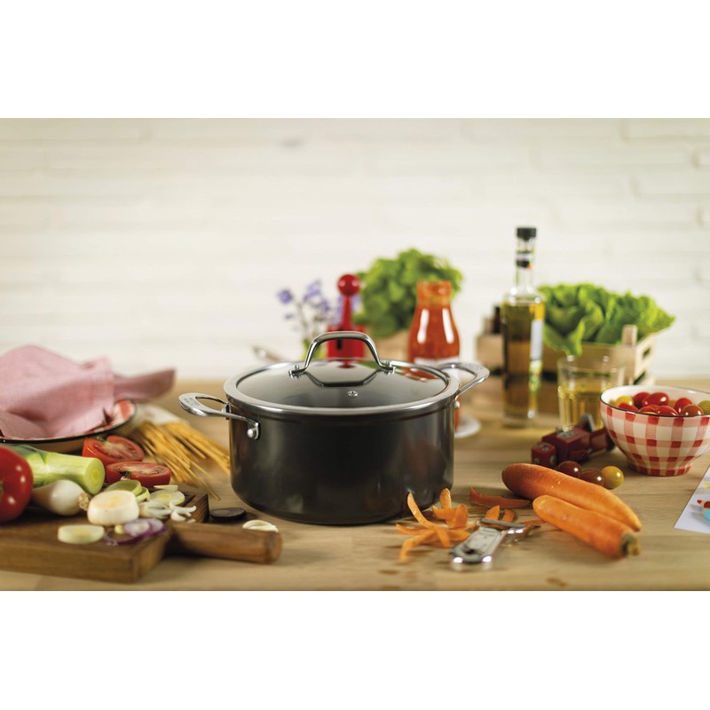 Kuhn Rikon Easy Pro Non-Stick Dutch Oven with Glass Lid,