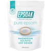 Epsoak Epsom Sal 10 libras Sulfato de magnesio USP, Blanco,