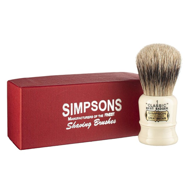 Simpson Shaving Brush - Classic Best Badger Shaving Brush (CL1B)