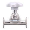 DERNORD Sanitary Diaphragm Valve Silicone Seal Stainless Steel 316L, 1.5”