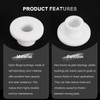 sourcing map 10pcs Flanged Sleeve Bearings Plastic Bushings ID 9mm