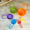 Measuring Cup and Spoon Set of 6 Food Grade Multicolor