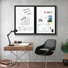 YCCYYCCY Black Hidden Board, Enclosed Whiteboard with Wooden Frame, 20x30in