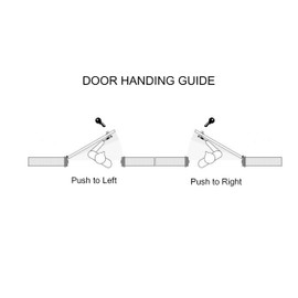 Pacific Doorware AR Rite Style Latch Storefront Door Mortise Deadlatch Lock Exit Paddle Handle Kit w/Cylinder & Keys, in Duronotic (1-1/8" Backset, Push Door to Right)