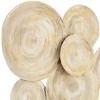 Mesa 32 1/4 Wide Gold Cream-Washed Disk Wall Art -