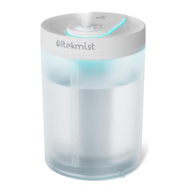 ultekmist 4L Cool Mist Humidifier, 2-in-1 Top-Fill Design with Essential Oil Diffuser. Ideal for Bedrooms, Large Rooms, Baby Nurseries & Plants. Quiet 30dB, 31H Runtime, Built-in Nightlight, Clear