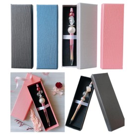 Pen Box, Gift Box, Present, Set of 4 in 4 Colors, Includes Bead Ballpoint Pen, Herbarium Ballpoint Pen (Set of 4)