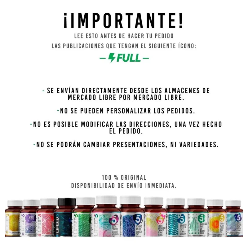 Biotina Colágeno Vitamina Zinc Calcio Cápsulas Lifeed5