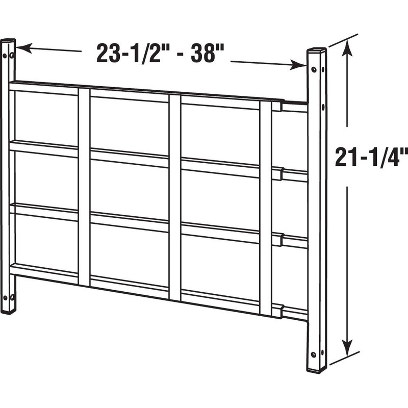 Prime-Line S 4763 Fixed Window Guard – 4-Bar Window Guard
