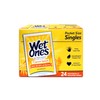 WET ONES Moist Towelette, Antibacterial, Citrus, Singles 24 ea (Pack