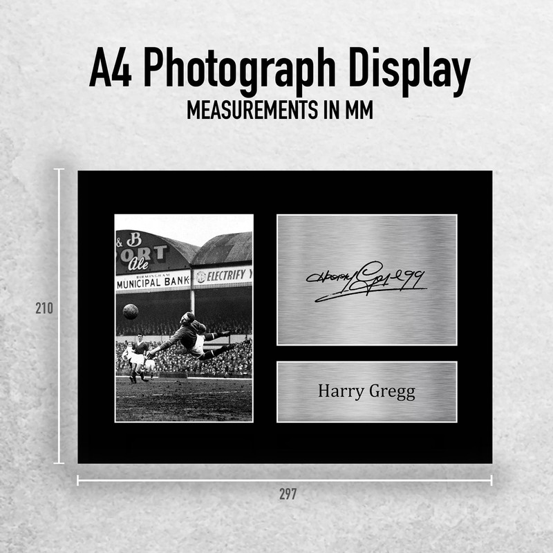 HWC Trading A4 Harry Gregg Gifts Printed Signed Autograph Picture
