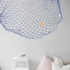 BESPORTBLE Decorative Fishing Net Wall Art Nautical Style Rope Fish