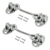 Unlorspy 2 Sets Hook and Eye Latch Stainless Steel Cabin