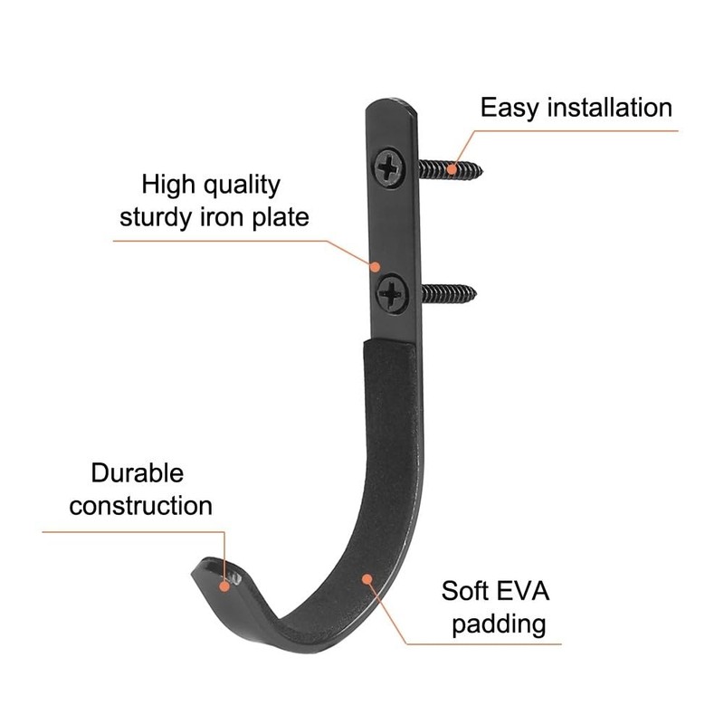 DONGKER 2pcs Gun Hook,Gun Racks Wall Mount Felt Lined w/4