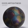 Reflective Football PU Glowing Sports Soccer Ball with Pump for