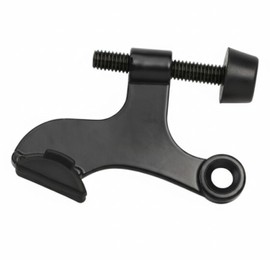 10 Pack Rok Hardware Heavy Duty Hinge Pin Door Stop in Black Finish, ROKDSP1BLK