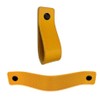 Brute Strength - Leather Drawer Pulls - Ochre yellow -