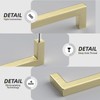 Goldenwarm 20 Pack 6-1/4 inch Gold Kitchen Cabinet Handles Brushed