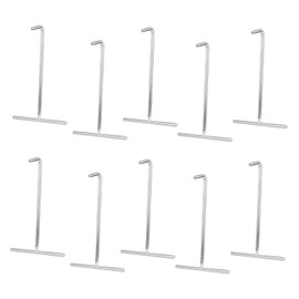 SUPVOX 10pcs Trampoline Spring Pull Tool Coated T-Hook for Easy Installation Essential Trampoline Setup Accessory