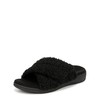 VIONIC Women's Relax Ii Slides Mary Jane Flat, Black Fabric