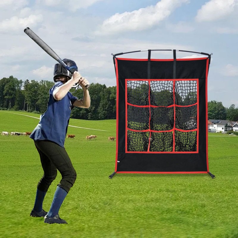 Kapler Pitching Net with Strike Zone - Baseball Softball 9