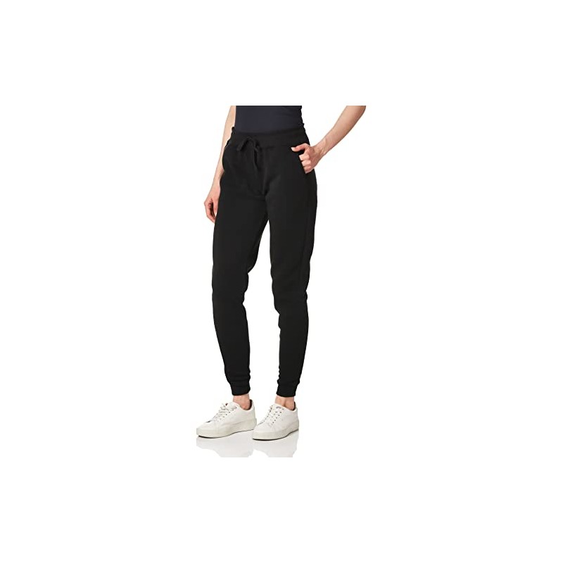 Southpole Women’s Junior Basic Fleece Jogger Pants -Black, X-Large