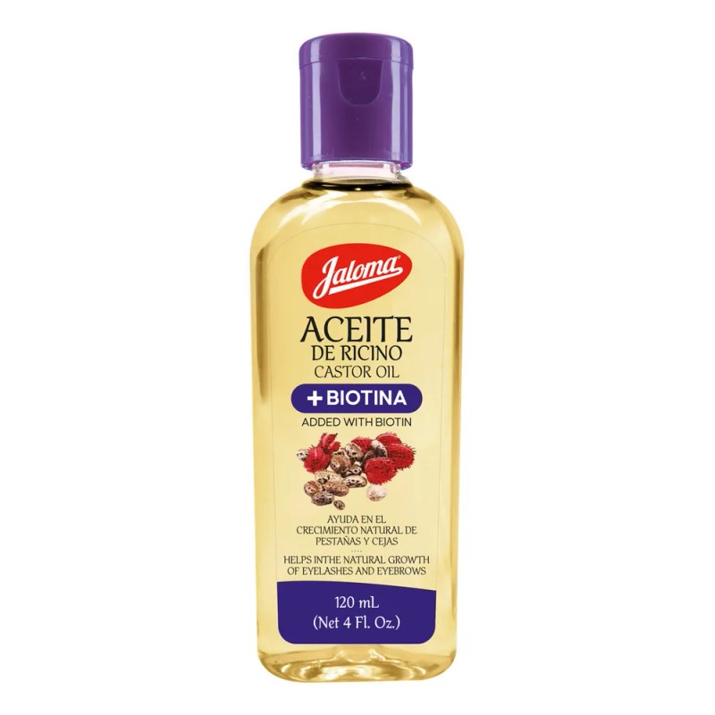 Aceite De Ricino + biotina Jaloma 120ml, para cejas y