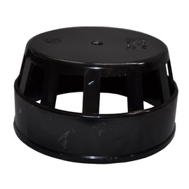 Solvent Soil Pipe Cage Vent Cover - Black - Pack of 2