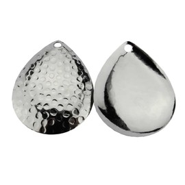 Hammered Colorado Spinnerbait Blades Kit 50pcs, Made in USA, DIY Lure Making Set for Spinner baits and Jigs Sizes #00-#5 Hammered Nickel Finish (#2 Colorado Hammered NI 50PK)