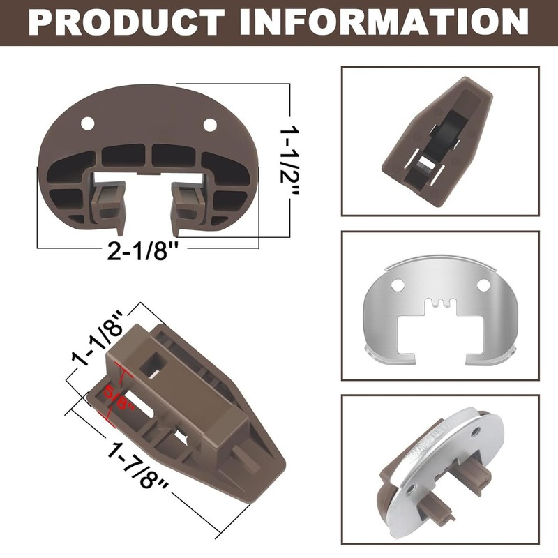 5 Sets Rite-Trak II Replacement Drawer Guide Kit, Enhanced Commercial