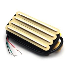 SAPHUE 2-Dual Blade Electric Guitar High Output Track Type Four Coil Humbucker Pickup yellow