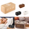 SPORTARC Bedside Wireless Alarm Clock with Dimmable LED Display -