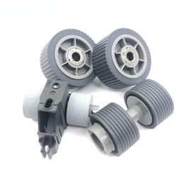 Fanjinkeji All-in-one Pickup Roller & Brake Roller Replacement kit for Fujitsu fi-7600 fi-7700 fi-7700S Scanner Replaces PA03740-K010 PA03740-K011