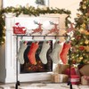 YEAHOME Christmas Stocking Holder Stand, Merry Christmas Metal Freestanding Stocking