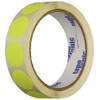 Generic DL611L Inventory Circle Labels, 1" Diameter, Fluorescent Yellow