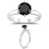 Mysticdrop 1.00 Ct of 5.65-6.37 mm A Round Black Diamond
