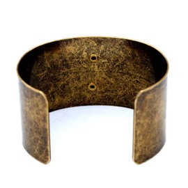 1928~1968 Irish Ireland 3 Pence Coin Solid Brass Antique Finish Cuff Bracelet - Lucky Rabbit Hare